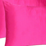 Green Dreamy Set Of 2 Silky Satin Standard Pillowcases