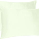Teal Dreamy Set Of 2 Silky Satin Standard Pillowcases
