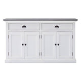Modern Farmhouse Black And White Buffet Server