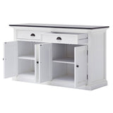 Modern Farmhouse Black And White Buffet Server