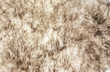 3' X 5' Gray Ombre Natural Sheepskin Area Rug