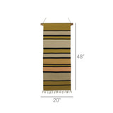 Multicolored Stripe Cotton Wall Hanging