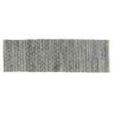 3' X 8' Blue And Gray Ogee Runner Rug