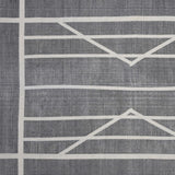4' X 6' Gray Dhurrie Area Rug