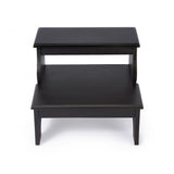 15" Cherry Manufactured Wood Backless Bar Chair