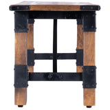 Mod Industrial Rustic Wood Bench