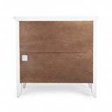 30" White Two Tier Standard Bookcase