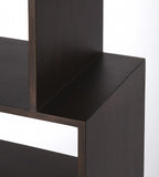 48" Sheesham Vertical Standard Bookcase Back Open