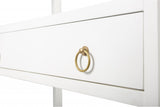 70" White Five Tier Standard Bookcase With One Drawer