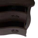 34" Gray Solid Wood Two Drawer Chest