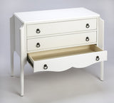 30" Off White Standard Accent Chest With Two Drawers