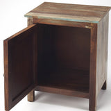 34" Blue Manufactured Wood Four Drawer Chest