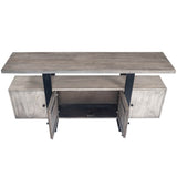 Giovanna Olive Gray Mirrored Sideboard