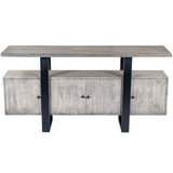 Raitis Gray Wood &amp; Metal Sideboard