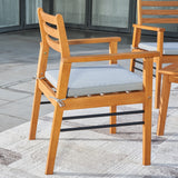Set Of Two Brown Folding Chairs