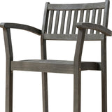 Set Of Two Brown Stacking Armchairs