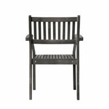 Set Of Two Distressed Stacking Armchairs