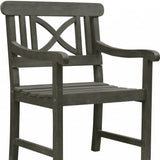 Set Of Two Distressed Stacking Armchairs