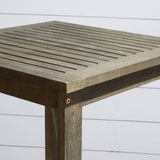 Chestnut Brown Square Bar Table
