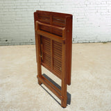 59" Natural Eucalyptus Slat Wood Straight Outdoor Dining Table With Umbrella Hole