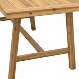 Sienna Brown Folding Serving Table