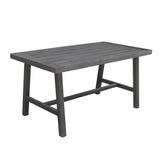Natural Wood Dining Table With Leg Support