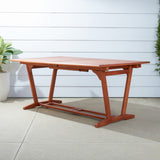Sienna Brown Extendable Dining Table
