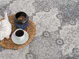 2’ X 13’ Gray Distressed Trellis Pattern Runner Rug
