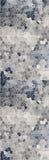 2’ X 15’ Navy Blue Cobblestone Pattern Runner Rug