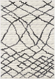 5’ X 8’ Gray And Black Modern Abstract Area Rug