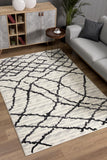 5’ X 8’ Gray And Black Modern Abstract Area Rug