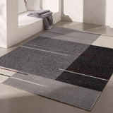 5’ X 8’ Gray Modern Geometric Area Rug