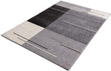 8’ X 11’ Gray Modern Geometric Area Rug