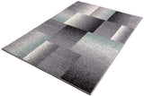 8' X 11' Grey Red Geometric Area Rug
