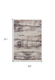 8' X 10' Blue Abstract Dhurrie Area Rug