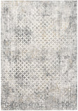 8' X 10' Gray Abstract Dhurrie Area Rug