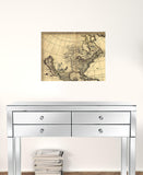20" X 24" Map Of North America C1685 Vintage Poster Wall Art