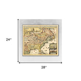 16" X 20" Map Of North America C1685 Vintage Poster Wall Art