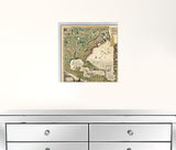 Vintage 1771 Map Of North America Unframed Print Wall Art