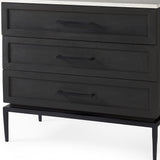 Rustic Modern Light Wash Two Drawer Chest