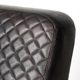 Stone Gray And Black Metal Sling Chair