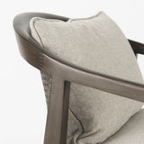 Ash Gray And Black Metal Sling Chair