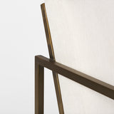 Black Faux Leather Contemporary Metal Chair