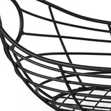 Vintage Black Metal Storage Basket