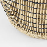 Set Of Three Braided Wicker Storage Baskets