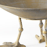 Set Of Two Metal Bowls With Stands