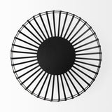Set Of Two Black Metal Wire Decorative Bowls