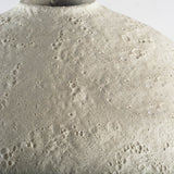White Embossed Stripes Ceramic Vase