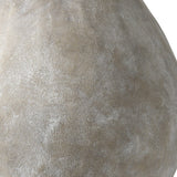 32" Narrow White Textured Ceramic Vase