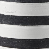 Set Of Two Gray Metal Cannisters With Wooden Lids